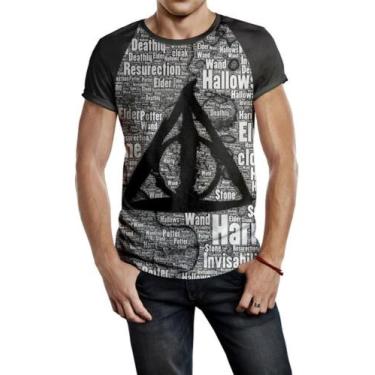 Imagem de Camiseta Raglan Masculina Harry Potter Full Print Ref:389 - smoke, Pre