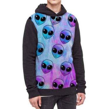 Imagem de Moletom Com Capuz E.t Alien Alienígena Psicodelico Ref:114 - smoke, Pr