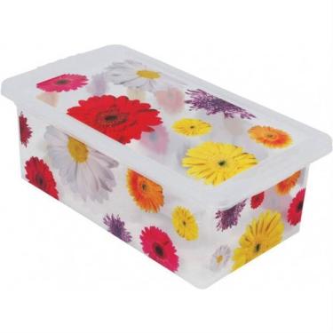 Imagem de Caixa Organizadora 5,5 Litros Flores - Or16l-05 - São Bernardo Caixa Org. Container 5,5l Flores Sao Be Or16l-05