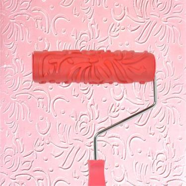 Imagem de Rolo de pintura com padrão de arte decorativa Nichiyo EG292T 18cm