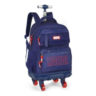 Imagem de MOCHILA COM RODINHAS 360 JUVENIL autêntico MARVEL AVENGERS