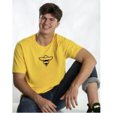 Imagem de Camiseta Algodão Amarela Manga Curta Natan por Aí Abelha