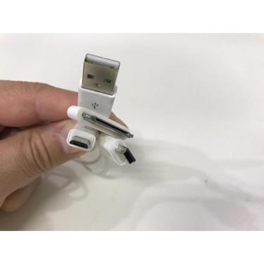 Imagem de Cabo Usb 2.0 Triplo Carga Dados V3 V8 Micro 5 Pinos 30 Pinos
