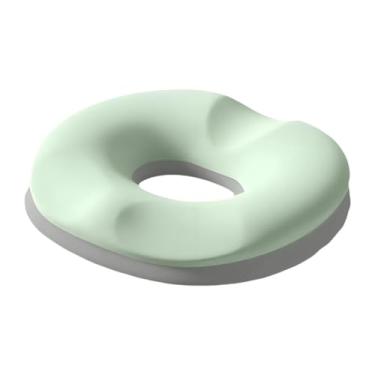 Imagem de oshhni Almofada de assento tipo donut para trabalho sentado por muito tempo, almofada confortável, leve e respirável para cóccix, escritório em casa para, Verde