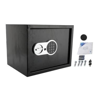 Imagem de Pilipane SAFESafe Box Caixa de segurança de aço preto com teclado digital e chaves para documentos, joias e dinheiro