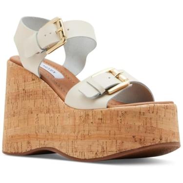 Imagem de Steve Madden Sapato feminino River Pump, Couro dourado, 36