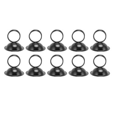 Imagem de MUNEFE 10pcs porta-números de mesa, porta-cartões, porta-retratos de arame para exibir cartões de visita, menus, fotos e outras sinalizações (Preto)