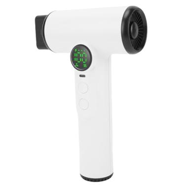 Imagem de GLOGLOW Secador de Cabelo Sem Fio, Material ABS, Carregamento Rápido, Soprador de Alta Velocidade de 200 W Com Bico para Estudantes Em Dormitórios (Branco)