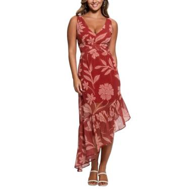 Imagem de GUESS Vestido Sabrina feminino sem mangas, Estampa Canyon Blossom, 40