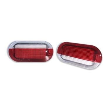 Imagem de AJHLJ 2 peças de luzes LED de cortesia para portas de aviso para VW Golf 4 Polo Mk4 Bora 6R 1J0 949 105a 1j0949105a 1j0947413 1J0 947 413