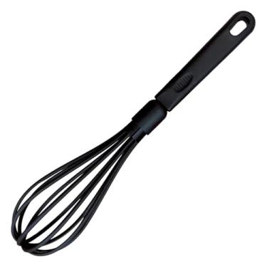 Imagem de Winco NC-WP, 30cm Black Nylon Whisk, Heat Resistant, Black Egg Frother, Milk & Egg Beater, BPA Free Balloon Whisk