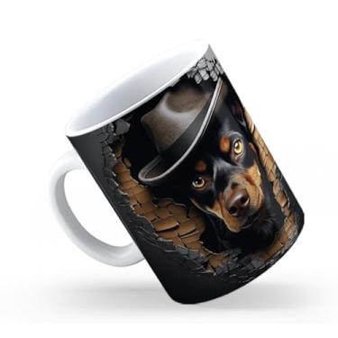 Imagem de Caneca de Cerâmica 325ml Gatos e Dogs 3D 05