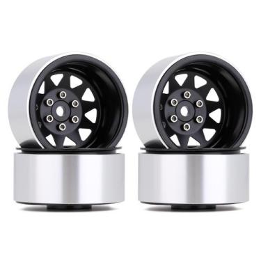 Imagem de Aro de roda INJORA 1.9 Beadlock Metal 4 peças para carro RC 1/10