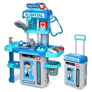 Imagem de Kit Médico Infantil Maleta Hospital SOS - Dm Toys DMT7090