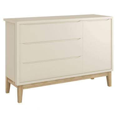 Imagem de Cômoda Sapateira Classic New Areia Fosco Com Natural - Reller