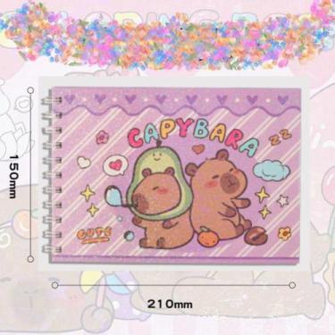 Imagem de Caderno de Colorir Capa Dura Holográfica A5 Coloring Book Estilo Bobbi