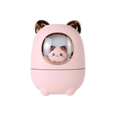 Imagem de Mini Umidificador de Ar Difusor Climatizador Aromático Gatinho - Rodal