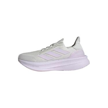 Imagem de adidas Tênis de corrida feminino Ultraboost 5X, Cinza órbita/lavanda gelo/cinza, 38