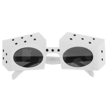 Imagem de GALPADA Óculos de sol exclusivos em forma de dados criativos óculos de sol divertidos para festas de aniversário e dança, óculos em forma de dados, lembrancinha de festa