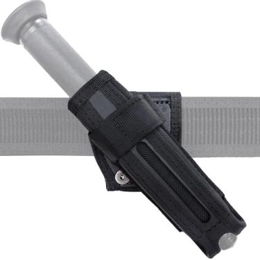 Imagem de Suporte universal para bastão de polícia – Capa de bastão de nylon giratório de 360 graus para coldre expansível de 53 a 66 cm para cinto de serviço para oficial de segurança policial