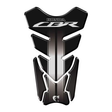 Imagem de Adesivo Resinado Protetor De Tanque Moto Honda Cbr 1000 Preto Prata E Preto