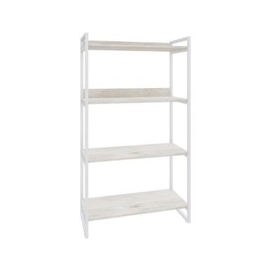 Imagem de Estante Kuadra 80x40x146cm C/04 Prateleiras Snow / Est.branca Snow / Est.branca