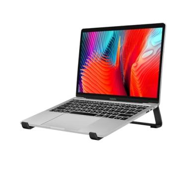 Imagem de Thibault Suporte de laptop de alumínio para mesa – design ergonômico – compatível com MacBook Air Pro/DELL/HP/Lenovo/ThinkPad/Alienware – 13/14/15.6/16 – Montagem fácil – Suporte de laptop ventilado
