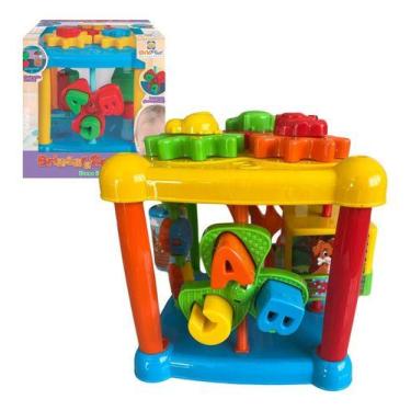 Imagem de Bloco Baby Brinquedo Educativo e Interativo para Bebês Cubo Didático F