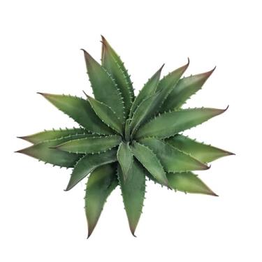 Imagem de Gcrdplat Planta artificial de Aloe Vera, suculentas falsas grandes realistas de 28 cm para decoração interna e externa, verde