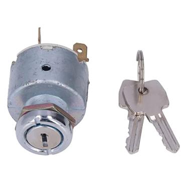 Imagem de Interruptor de ignição universal com 3 terminais de 3 posições com 2 chaves CC 12 V para carro e caminhão