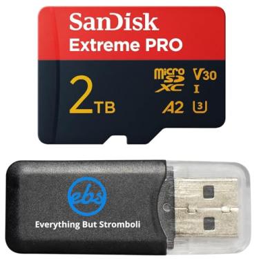 Imagem de Cartão de memória SanDisk 2TB Extreme Pro MicroSDXC, funciona com GoPro Lit Hero, Max 2, HERO13 Black, Ultra Wide (SDSQXCD-2T00-GN6MA), pacote com (1) leitor Everything But Stromboli
