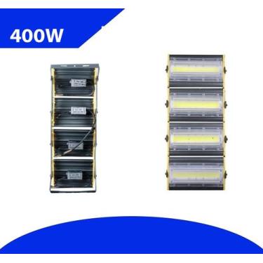 Imagem de Refletor LED 400w Holofote Branco Frio Ip68 Linear Torre - LED ECOLOGI