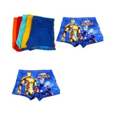 Imagem de Cuecas Boxer Infantil Homem-Aranha Multipack Estampa De Super-Herói Em