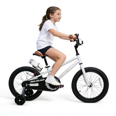 Imagem de WinHope Bicicleta infantil, bicicleta para iniciantes com rodas de treinamento e assento ajustável, fácil de andar de equilíbrio a pedal, bicicleta de aprendizagem, 30 a 50 cm para meninos e meninas