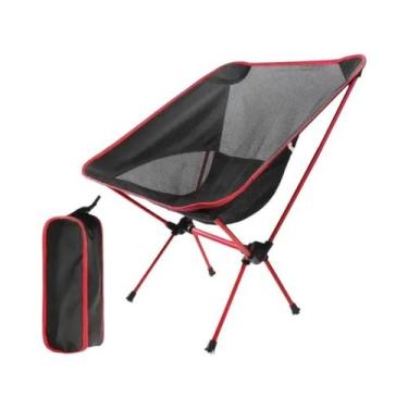 Imagem de Cadeira De Praia Portátil E Dobrável Para BBQ, Viagens, Caminhadas E P