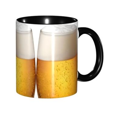 Imagem de Zeraoke Caneca de café criativa com impressão de bolha de cerveja, personalizada, presente para família, tamanho de 325 ml, unissex