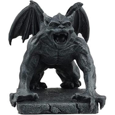 Imagem de Ebros Gift Estátua gótica de gárgula do diabo demoníaco alado, sentinela, criatura decorativa, 13,3 cm de altura, Cinza