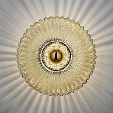 Imagem de Arandelas de madeira para interiores com interruptor de puxar, 3 temperaturas de cor (3000K/4000K/6000K), luminária de parede LED 4W estilo vintage industrial, luminária de cabeceira quadrad