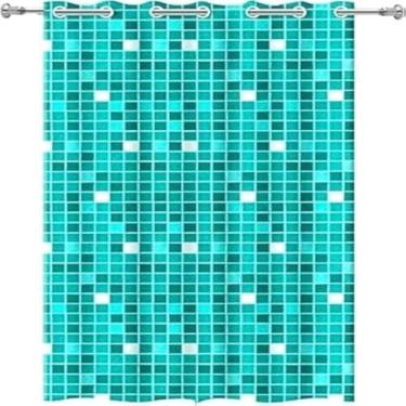 Imagem de Cortina estampada para banheiro, protege respingos e privacidade, pratica, duravel, resistente, azil.