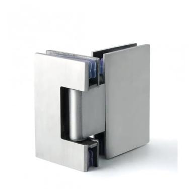 Imagem de Dobradiças de porta reforçadas de 90° e 180° para portas de vidro, armários e expositores, acessórios de banheiro em aço