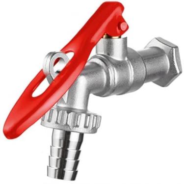 Imagem de Torneira de Metal Com Porta Cadeado Para Jardim Quintal Tanque 1/2" | Fertak