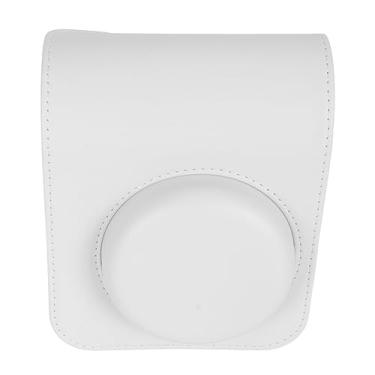 Imagem de Generic Estojo para Câmera, Interior Macio, Portátil, à Prova de Poeira, Capa para Câmera, Bolsa de Couro PU Elegante Com Alça de Ombro Ajustável para Mini 12 (Branco)