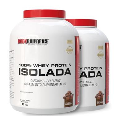 Imagem de Kit 2x Whey Protein 100% Isolada Chocolate 2kg - Bodybuilders