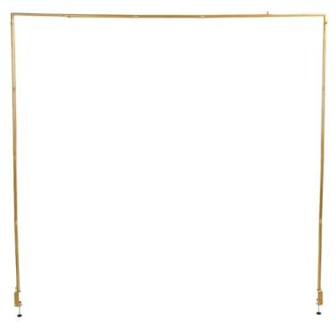 Imagem de Cryfokt Suporte para de Balão de Mesa, Haste de Decoração Resistente e Ajustável para Formatura de Festa de Casamento Com Braçadeiras para Diversas Necessidades Decorativas (Ouro)