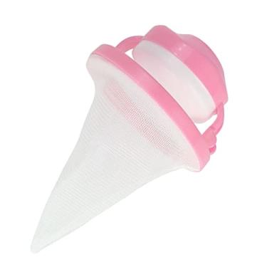 Imagem de GLOGLOW Outras Necessidades Diárias Domésticas para Máquina de Lavar, Filtro de Roupa de Nylon, Coletor de Pêlos de Animais de Estimação, 9,5 X 12,5 Cm, Saco de Malha de Fiapos Flutuante Verde/rosa/azul Nan (Rosa)