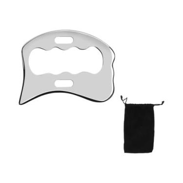 Imagem de Ferramenta Gua Sha De Aço Inoxidável Para Massagem Corporal Completa, 