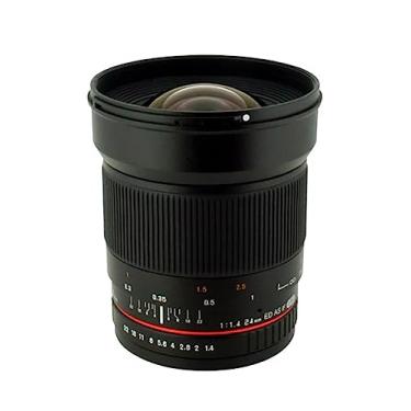 Imagem de Rokinon Lente grande angular esférica F/1.4 de 24 mm para Canon RK24M-C, Preto