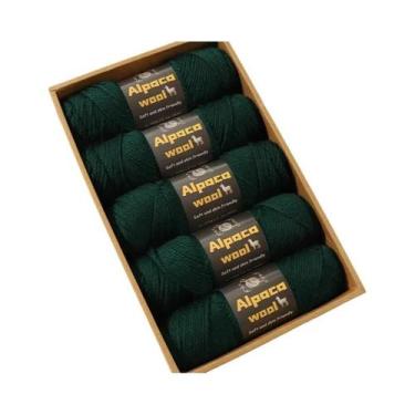 Imagem de Fio De Lã De Alpaca Multicolorido 500g 245 Kit De Tricô Grosso Para Ho