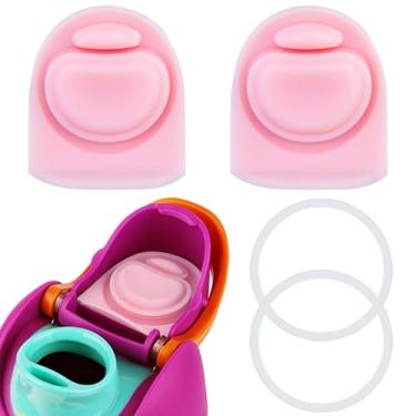 Imagem de BMSQOFD 2 conjuntos de tampas de vedação de substituição para boca de tampa Owala Freesip, peças de anel de vedação de silicone para garrafa de água, acessórios de tampa superior para Owala Freesip 16
