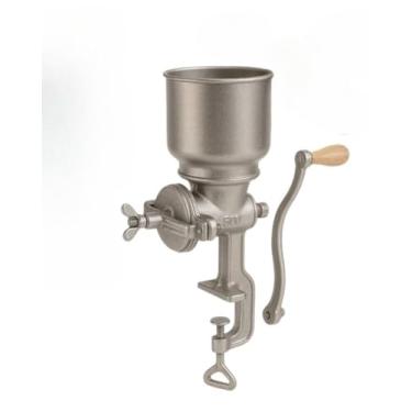 Imagem de Moedor de Café Manual Profissional, Ferro Fundido Antiferrugem, Moedor Ajustável para Grãos, Cereais, Temperos e Nozes - Moinho Doméstico com Base em Madeira Sólida